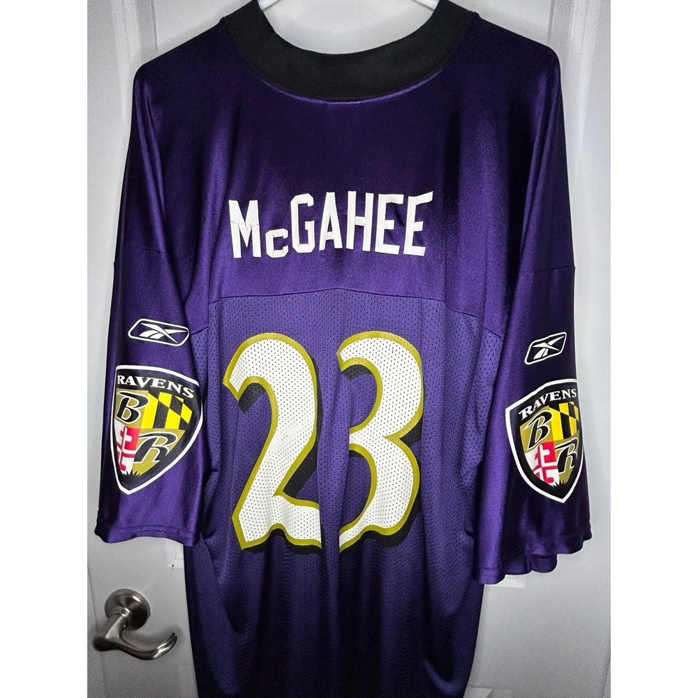 Vintage Y2k NFL Baltimore Ravens Willis McGahee Reebok Purple Football Jersey